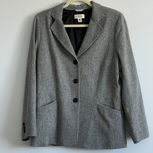 Talbots Wool Blazer Womens‎ 18 Silk Cashmere Career Office Jacket VTG